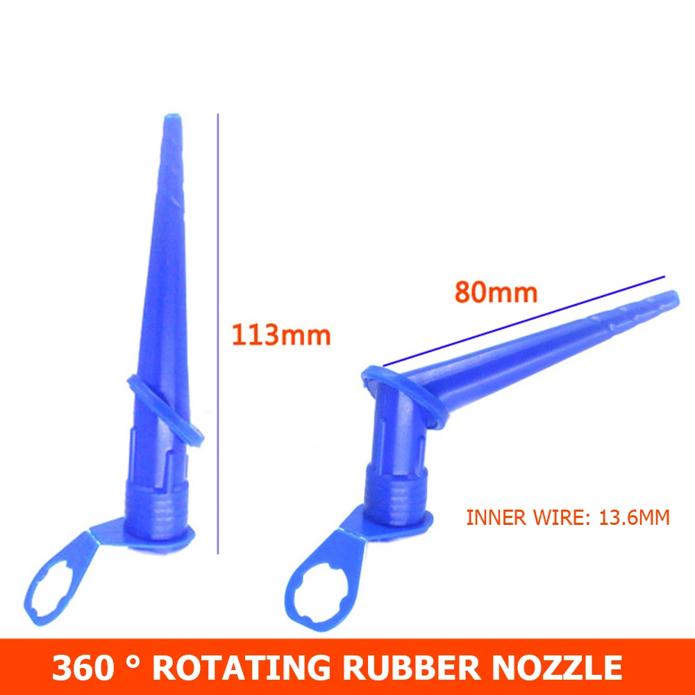 5 قطعة ختم السد فوهة البلاستيك غراء الزجاج الفوهات مشيرا متعدد الاتجاهات السد البنادق فوهة عدة أدوات البناء