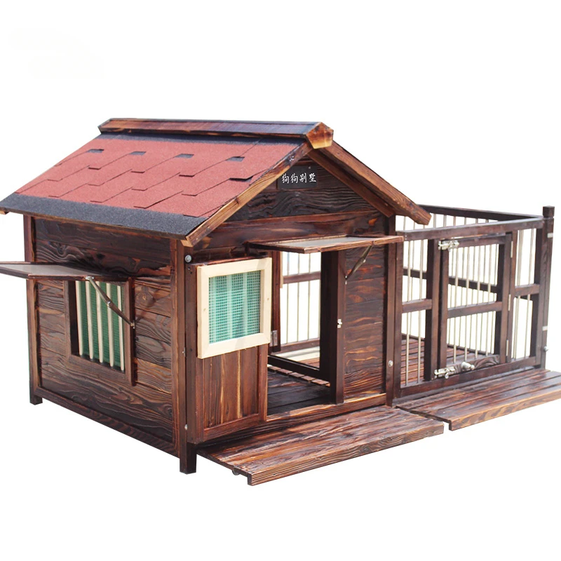 

Four Seasons Universal Solid House Outdoor Waterproof Kennel Dog Cage Large Dog House Winter Warm pet House for Dogs