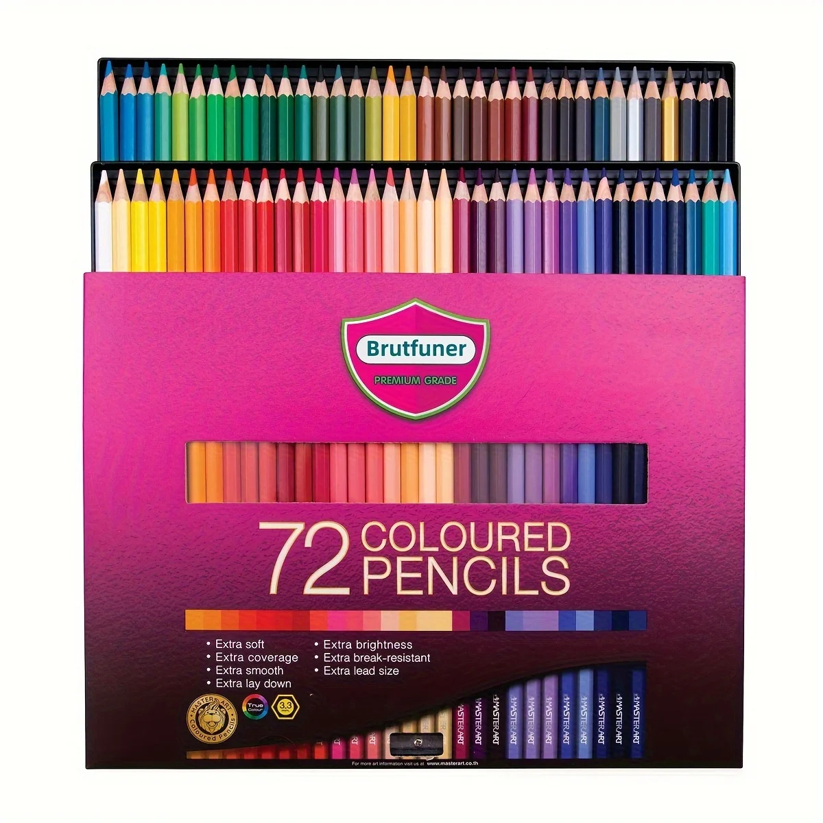 Lápiz de color a base de aceite de 72 colores, crayones artísticos de mina de colores, adecuado para uso artístico profesional