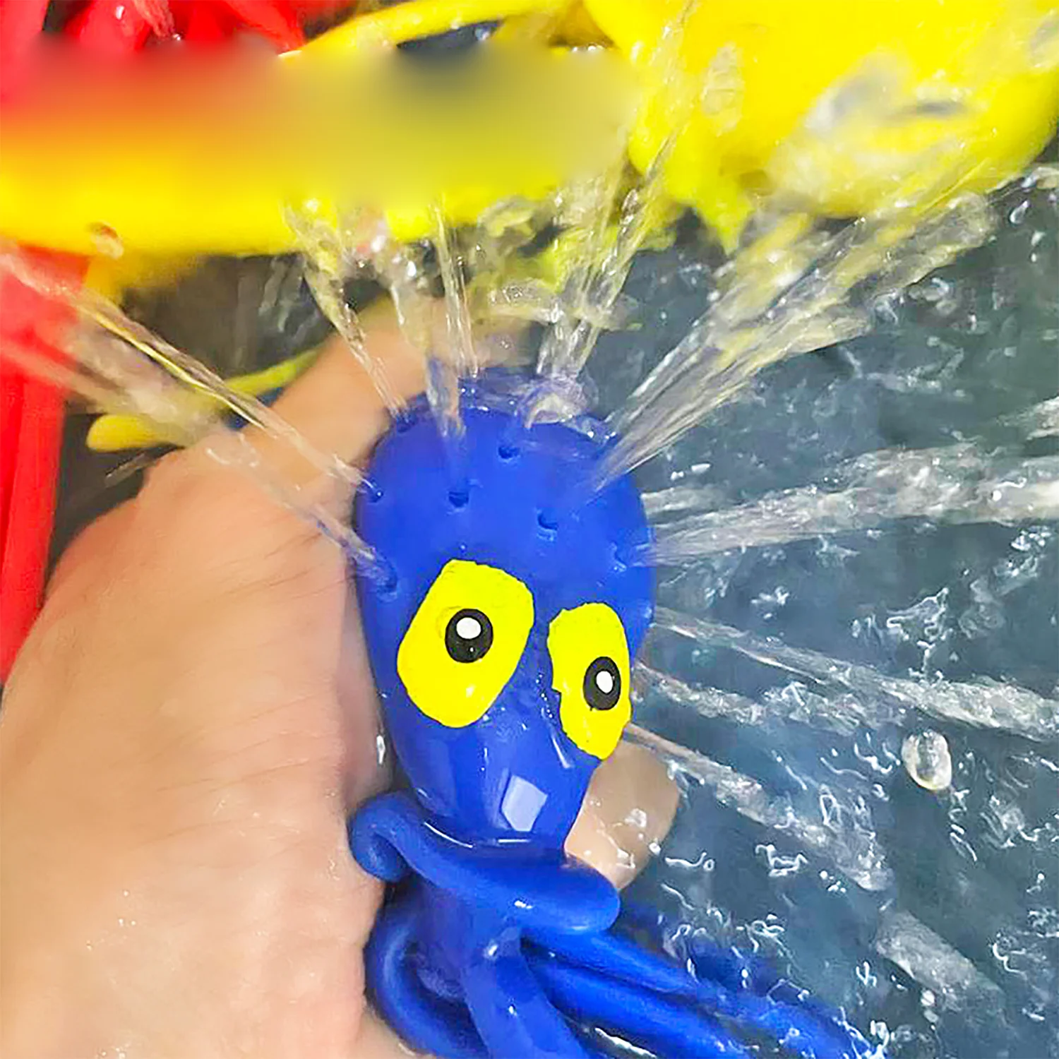 

Little Octopus Playing in Water, Children's Bathing and Playing in Water Toy, Decompression and Pinching