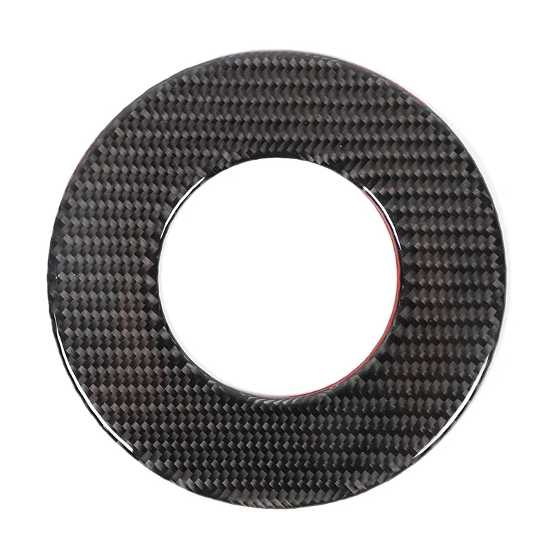 

For BMW 6 Series M6 E63 E64 2004-2010 Soft Carbon Fiber Car Steering Wheel Logo Panel Cover Trim Sticker Car Accessories