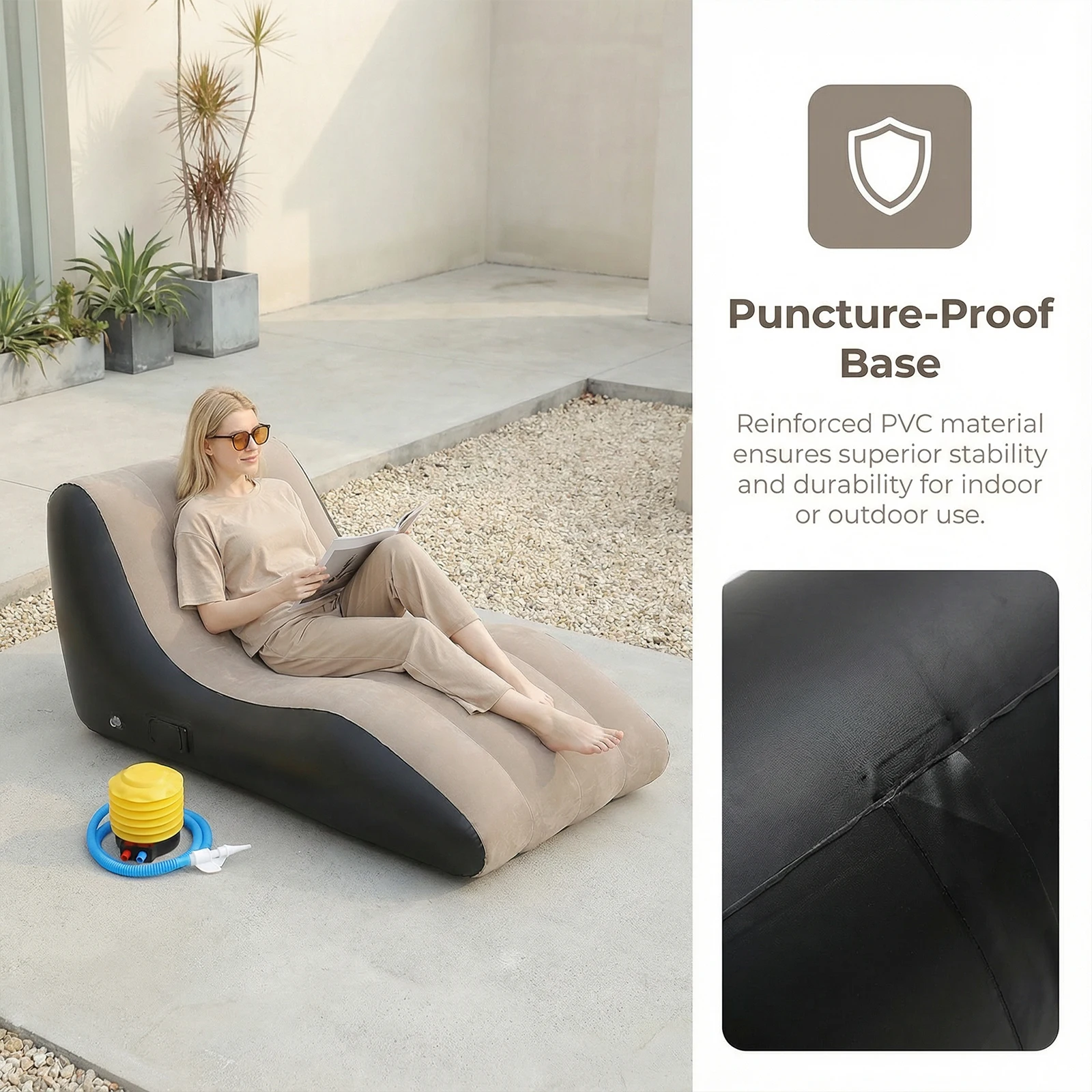 Outdoor Lazy Inflatable Sofa P - Outdoor Camping Movies 评论和价格