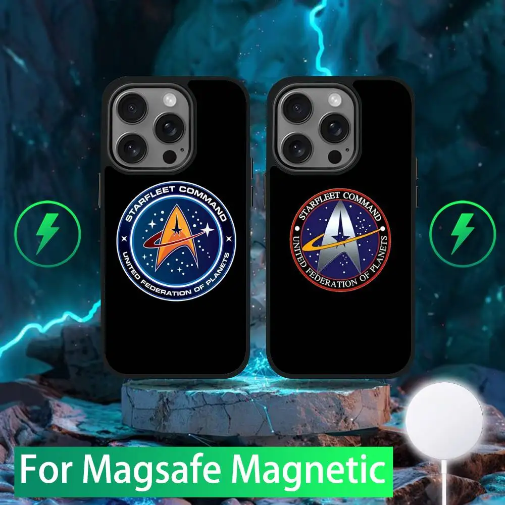 

S-Star Trek Ships Logo Phone Case For iPhone 16,15,14,13,12,11,Pro,Max,Plus,Mini,SE New Magsafe Magnetic Wireless Charging