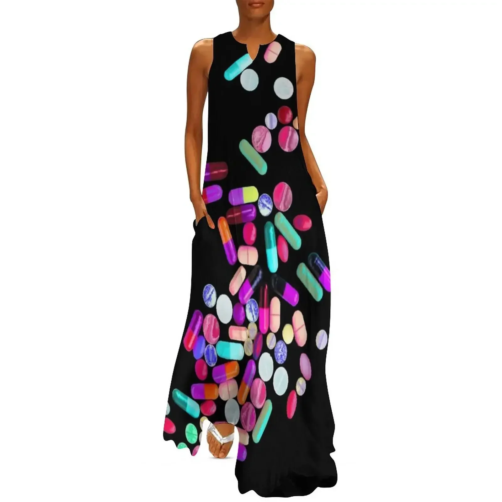 

Happy Pills II Long Dress summer dress woman 2025 trendy luxury woman party dress party dresses woman women party dresses