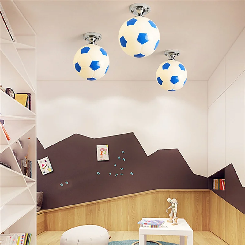 

ABWZ-Soccer Ceiling Lights Basketball LED Lights Ceiling Club Decorative Ceiling Lights Children's Room Decorative Lights