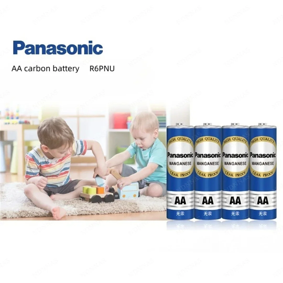 Panasonic 1.5V AA/AAA Disposable Carbon Dry Batteries for LED Lights, Toys, Mp3 Cameras, Flashlights, Razors CD Players 4-40PCS