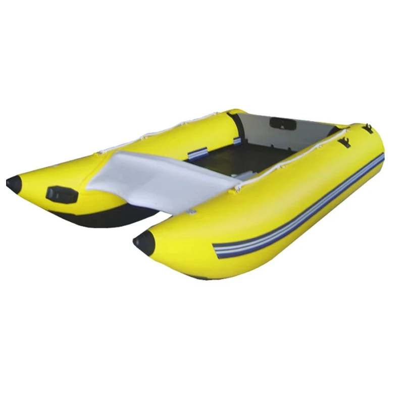 Inflatable catamaran high-speed cat boat
