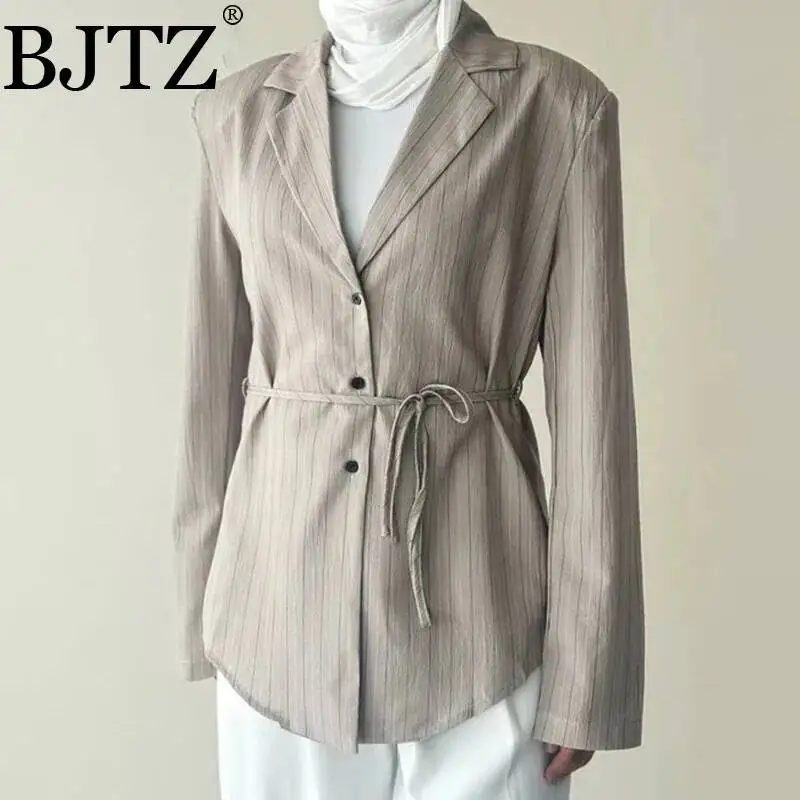 

Модный пиджак BJTZ с приталенным силуэтом для женщин, весна-лето 2025, новинка, офисный стиль, женский топ