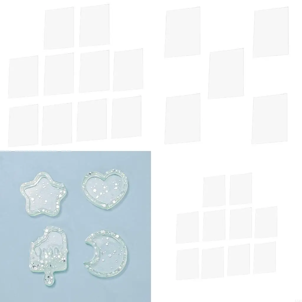

5/10Pcs Seal Films Sheets for Shaker Molds Plastic Sealing Protective Films Sheets for Pendant Craft Making DIY Tool