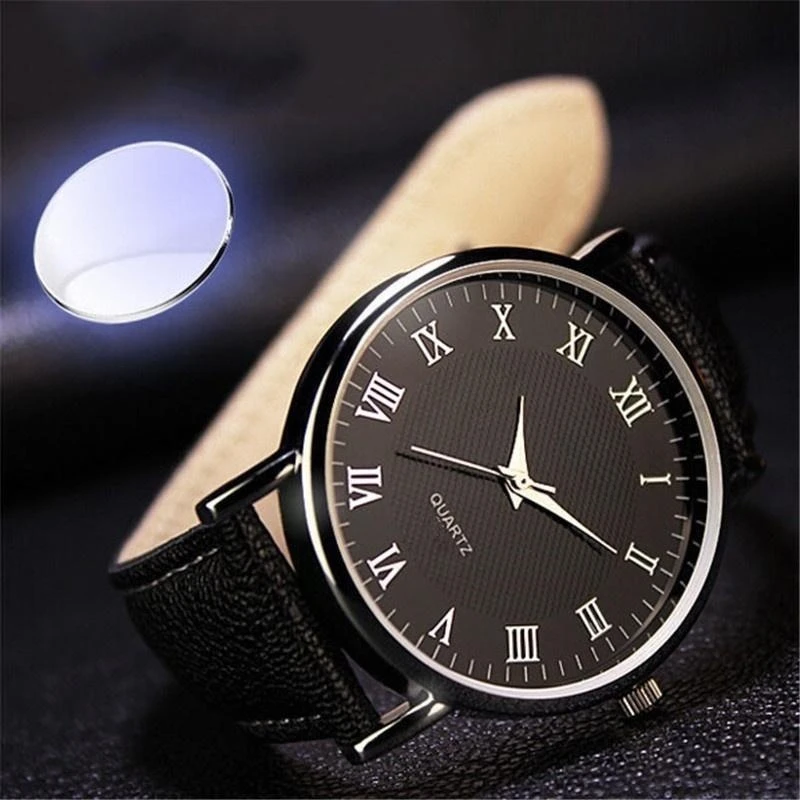 Fashion Leather Brand Quartz Watches Business Wristwatch Birthday Gifts For Men Women