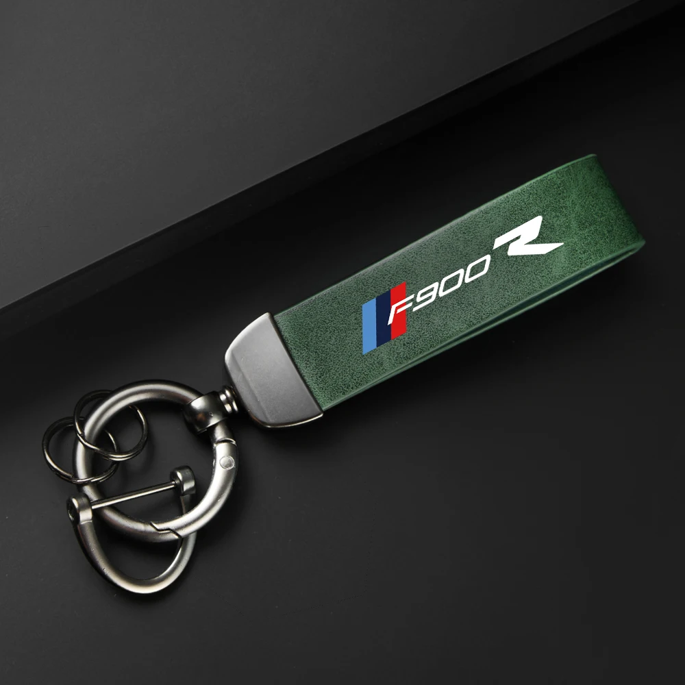 High-Grade Leather Motorcycle Keychain Holder Keyring For BMW F900R F900 R F 900R Accessories