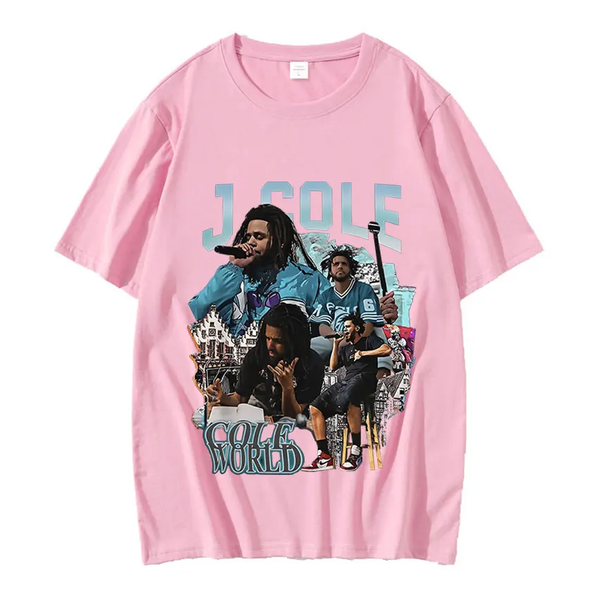 2023 New J Cole Vintage Graphic Tee Shirt Men\'s Hip Hop Rapper Streetwear T-Shirt Men Women Cotton Short Sleeve Oversized Tees