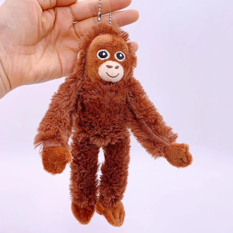 

18cm Cute Little Monkey Pendant Plush Doll Animal Hanging Plushies Doll Bag Pendant Soft Stuffed Backpack Keychain Plush Dolls