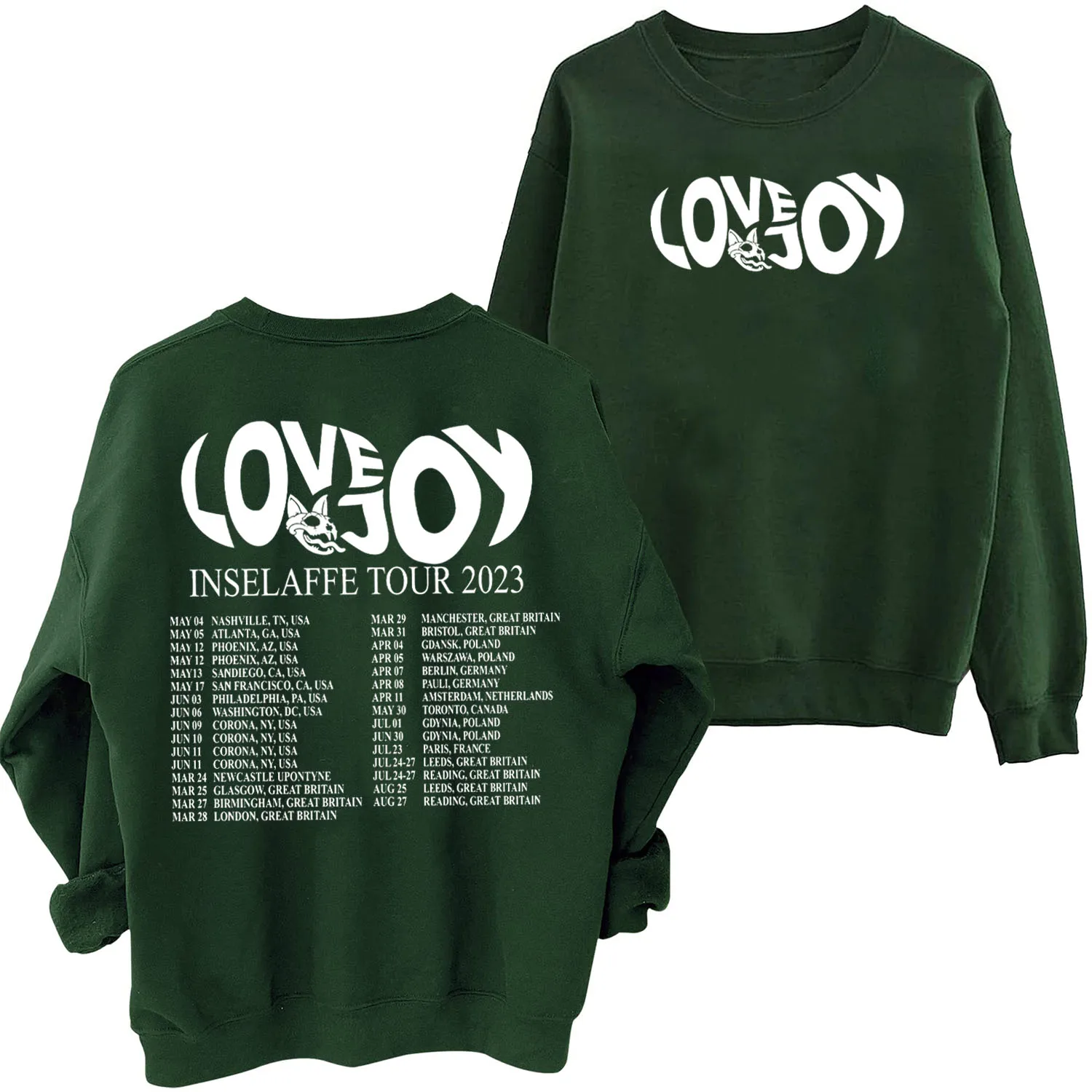 Lovejoy North Hern Autumn Tour Crewneck Hoodie Lovejoy Sweatshirt Lovejoy Merch Oversized Sweatshirt Pullover Tops