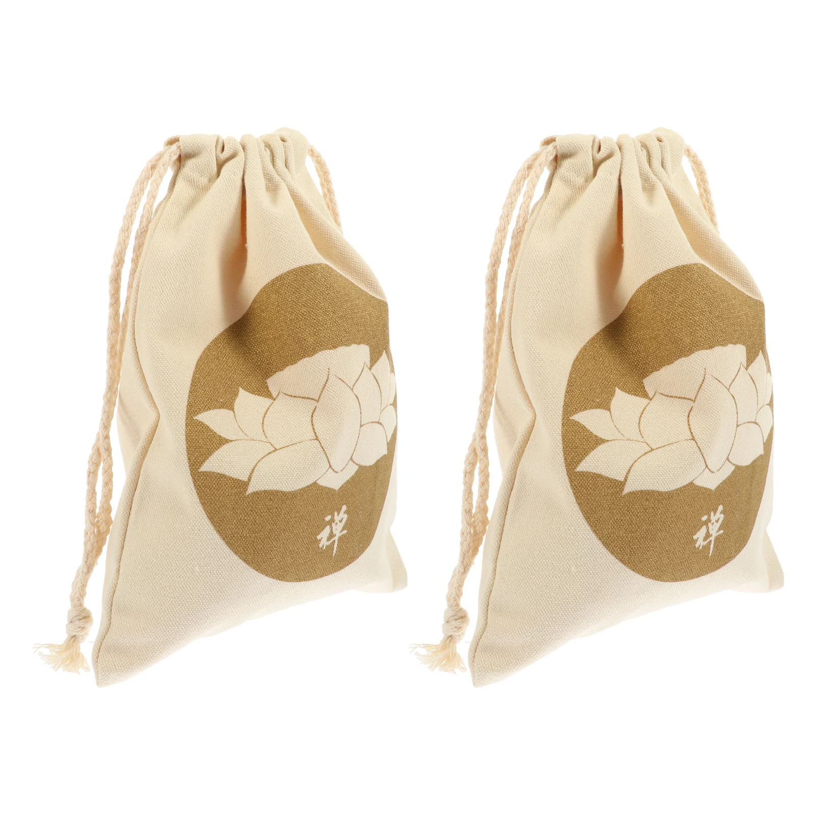 2Pcs Professional Singing Bowl Pouch Sturdy Craftsmanship Compact Size Tibetan Sound Bowl Bag Meditation Accessory