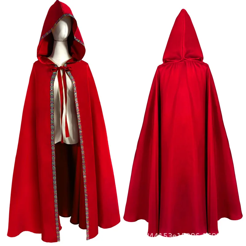 Manteau Everak à Capuche Gothique Vintage pour Homme et Femme, Cape de Magicien, Robe Viking, Vampire d'Halloween, Costume de Cosplay de ix, Médiéval