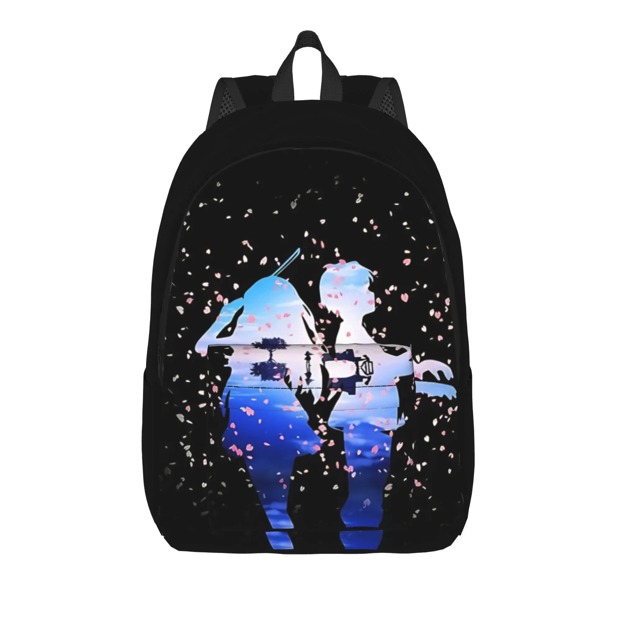 

Back to school season Melancholic Romance Rucksack Your Lie in April Teenager Dual-Use Backpack