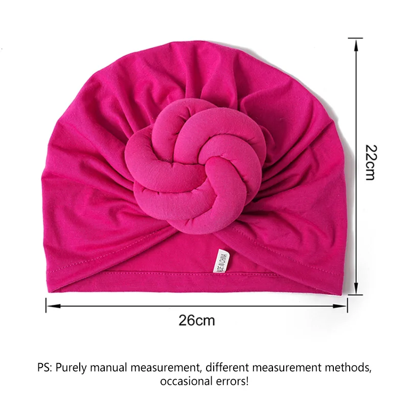 Women's Elegant Solid Color Flower Decor Twists Turban Hat Casual Trendy Head Wrap Fashionable Clothes Accessories for Daily Use