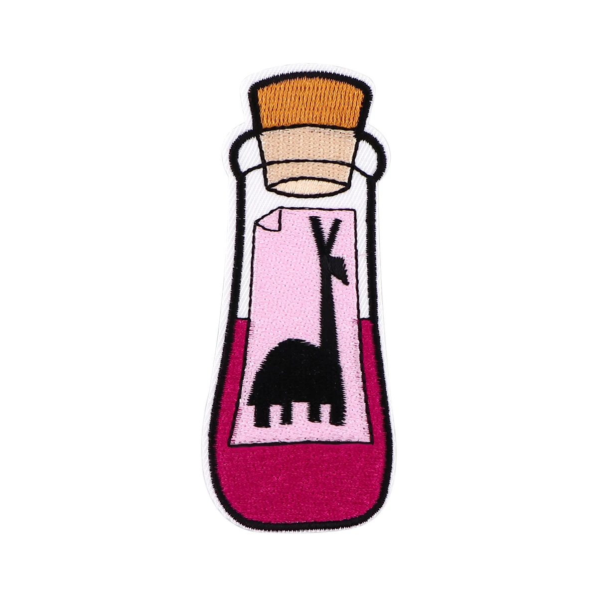 AD2824 Camel Potion Patch Cartoon Iron On Patches For Clothing Bottle Styling Embroidered Patches On Clothes Ironing Stickers