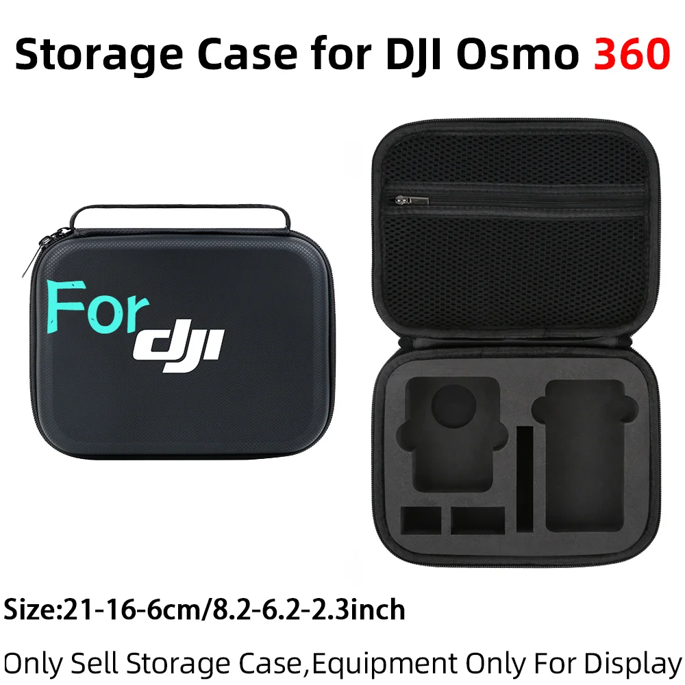 حقيبة حمل لـ OSMO 360 Adventure Combo حقيبة تخزين مقاومة للصدمات صندوق سفر حقيبة يد محمولة لملحقات كاميرا DJI OSMO 360