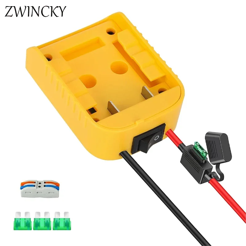 Bateria zewnętrzna konwerter adaptera do baterii Dewalt 18V 20V DIY akcesoria do elektronarzędzi konwersja akumulatora przedłużacza elektrycznego