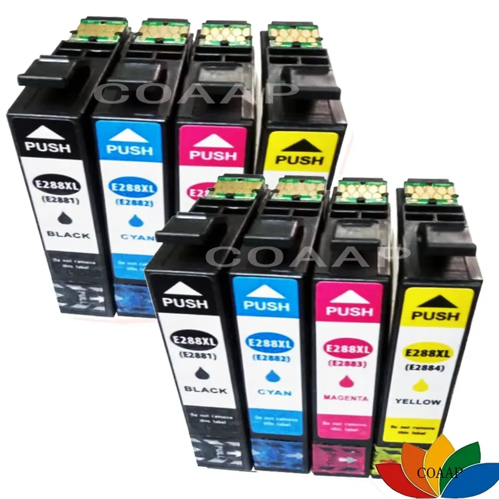 8 Pack 288XL T2881 Compatible Ink Cartridge Replacement For Epson Expression Home XP-330 XP-434 XP-430 XP-440 Printer