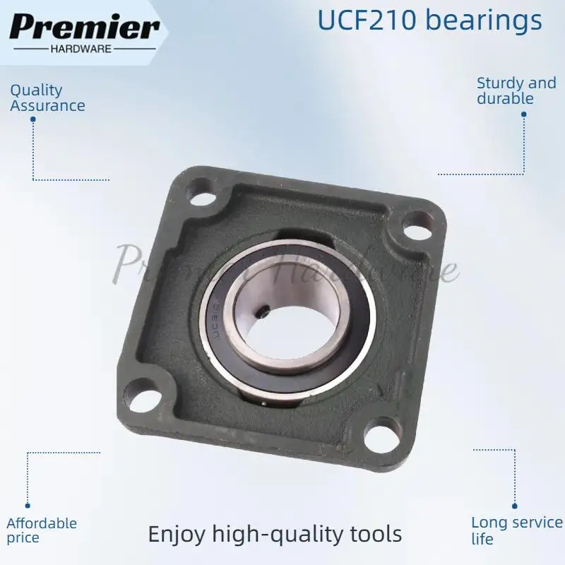 Roulement à billes inséré UCF210 siège de roulement sphérique extérieur jeu complet de roulements