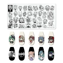 Cute Cartoon Characters Nail Art Stamping Plate Halloween Template Stencils Nail Art Stamp Image Plate Manicure Nail Print Tools