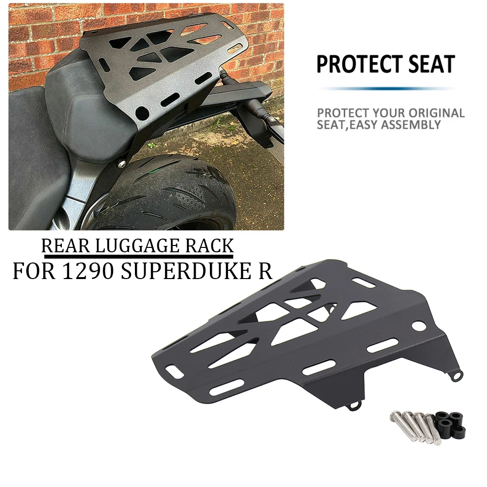 

Для 1290Superduke R 2020-2021 мотоциклетная задняя стойка для багажа, верхняя переноска, держатель коробки, кронштейн для хранения, чемодан, хвостовая полка для груза