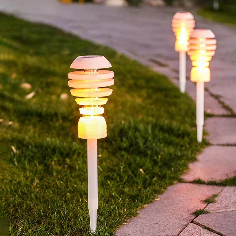 

Уличная лампа на солнечной батарее, водонепроницаемый ландшафтный светильник для украшения дорожек, газона, с датчиком управления, для двора, забора, уличного освещения