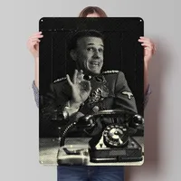 Hans Landa Movie Metal Poster Decoration Bedroom Customizable Metal Tin Signs for Wall Art Decoration Man Cave Decor for Room