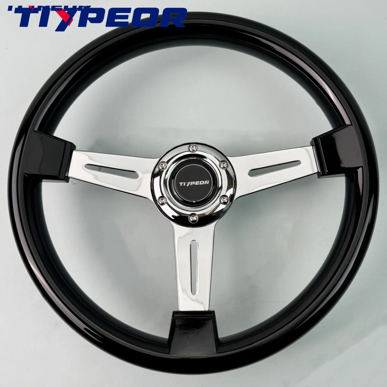 Tiypeor high-quality classic 14 inch 350 ABS Steering Wheel Racing Sports Steering Wheel with Accessories