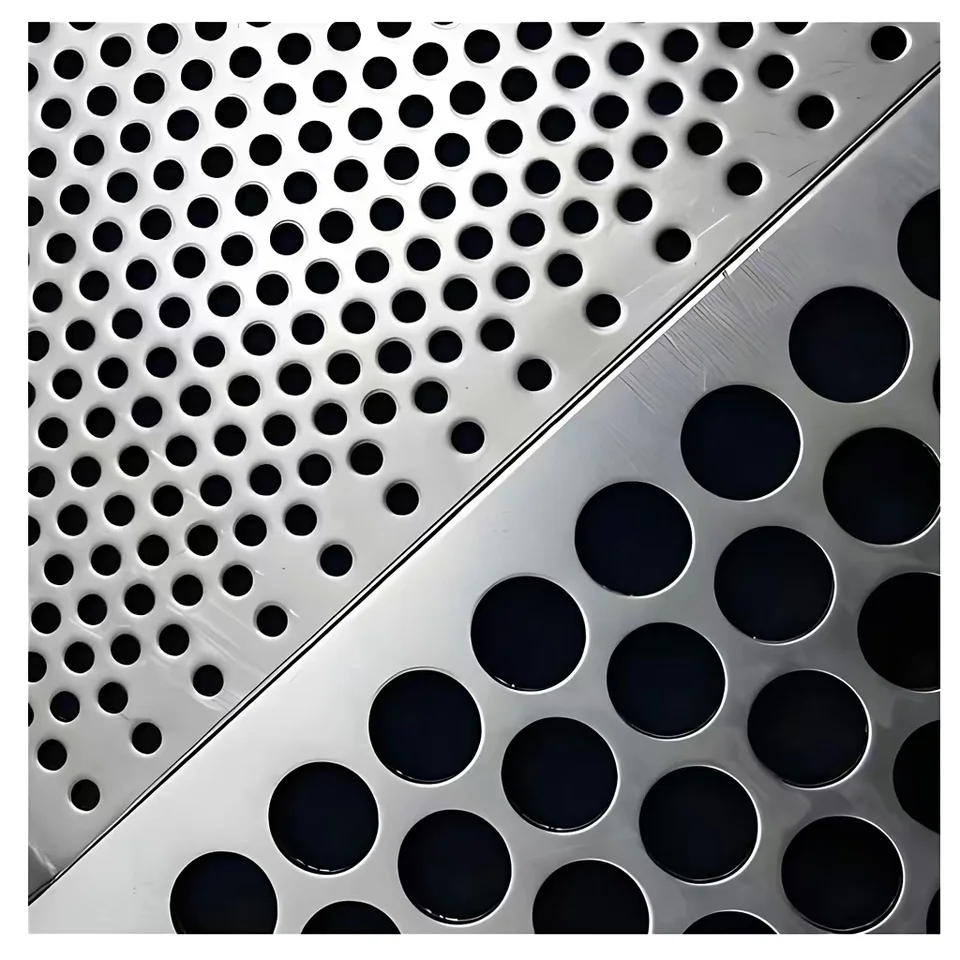 Parrilla de altavoz de Metal perforada con forma de panal recubierta de polvo hecha a medida, malla de chapa perforada de acero inoxidable 304 316