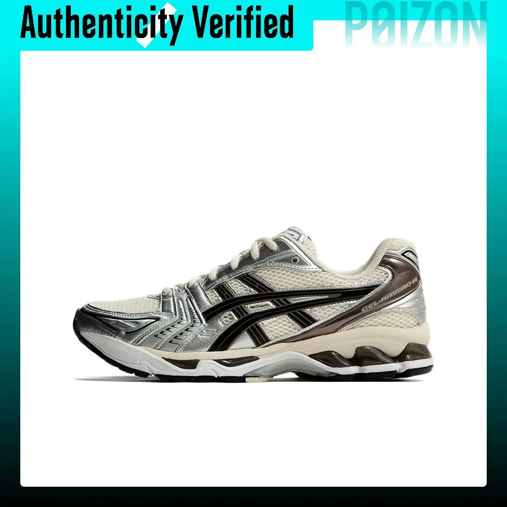 ASICS Gel Kayano 14 Low top Casual Running Shoes Unisex Black White Silver 1201A019-108