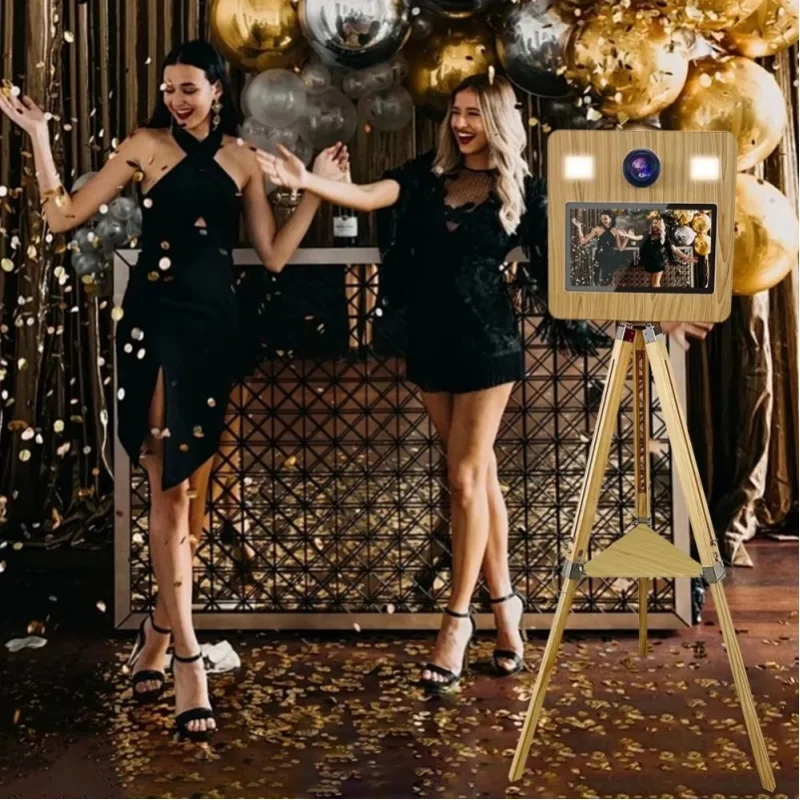 Tragbare Kamera-Fotobox mit 15,6-Zoll-Touchscreen, Selfie-Fotobox, DSLR-Fotobox für Hochzeiten, Partys und Events
