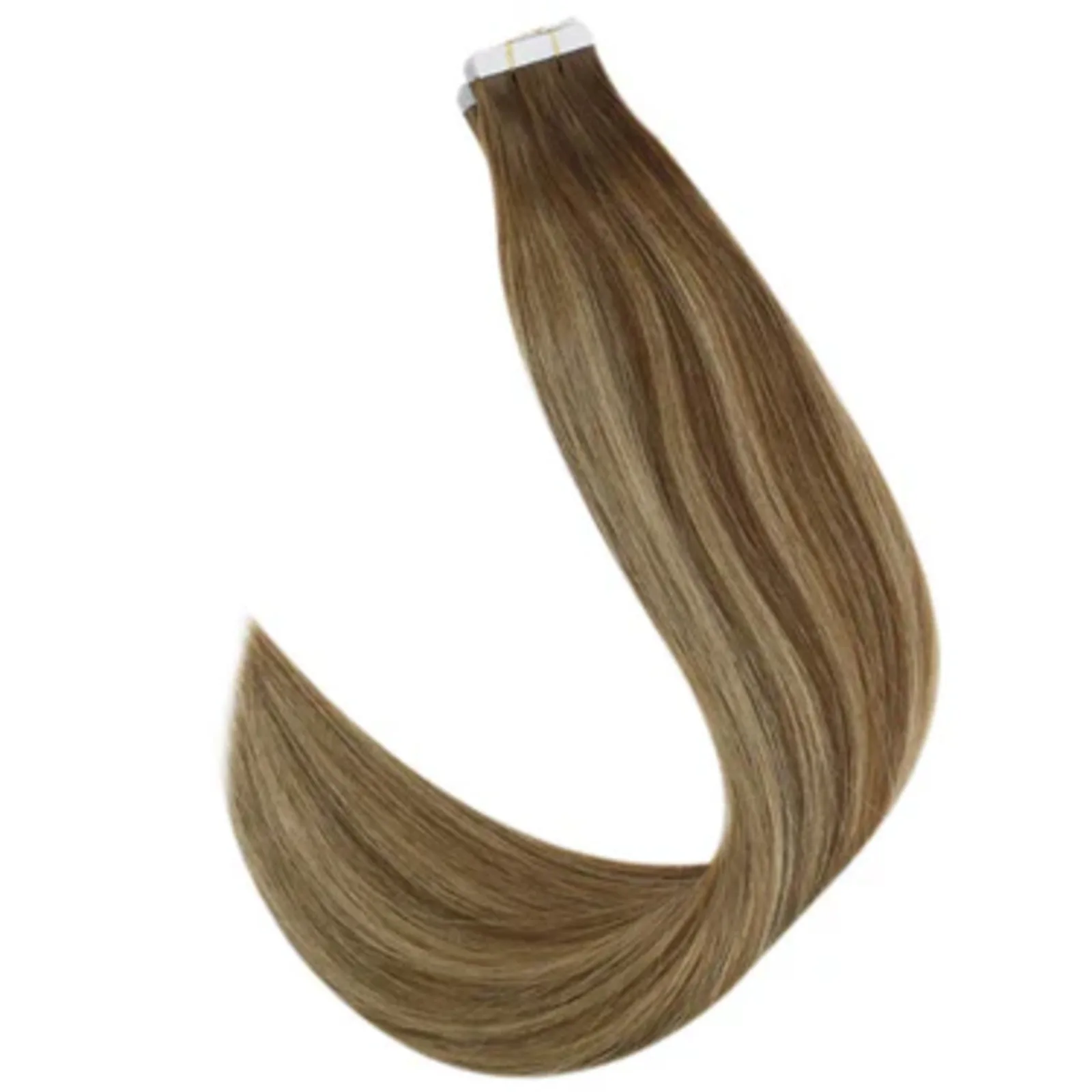 Procureur Gsee-Extensions de Cheveux Humains Vierges, Raides, Bande, 100% Cheveux Humains, 14-24 Pouces, 10-20Pcs