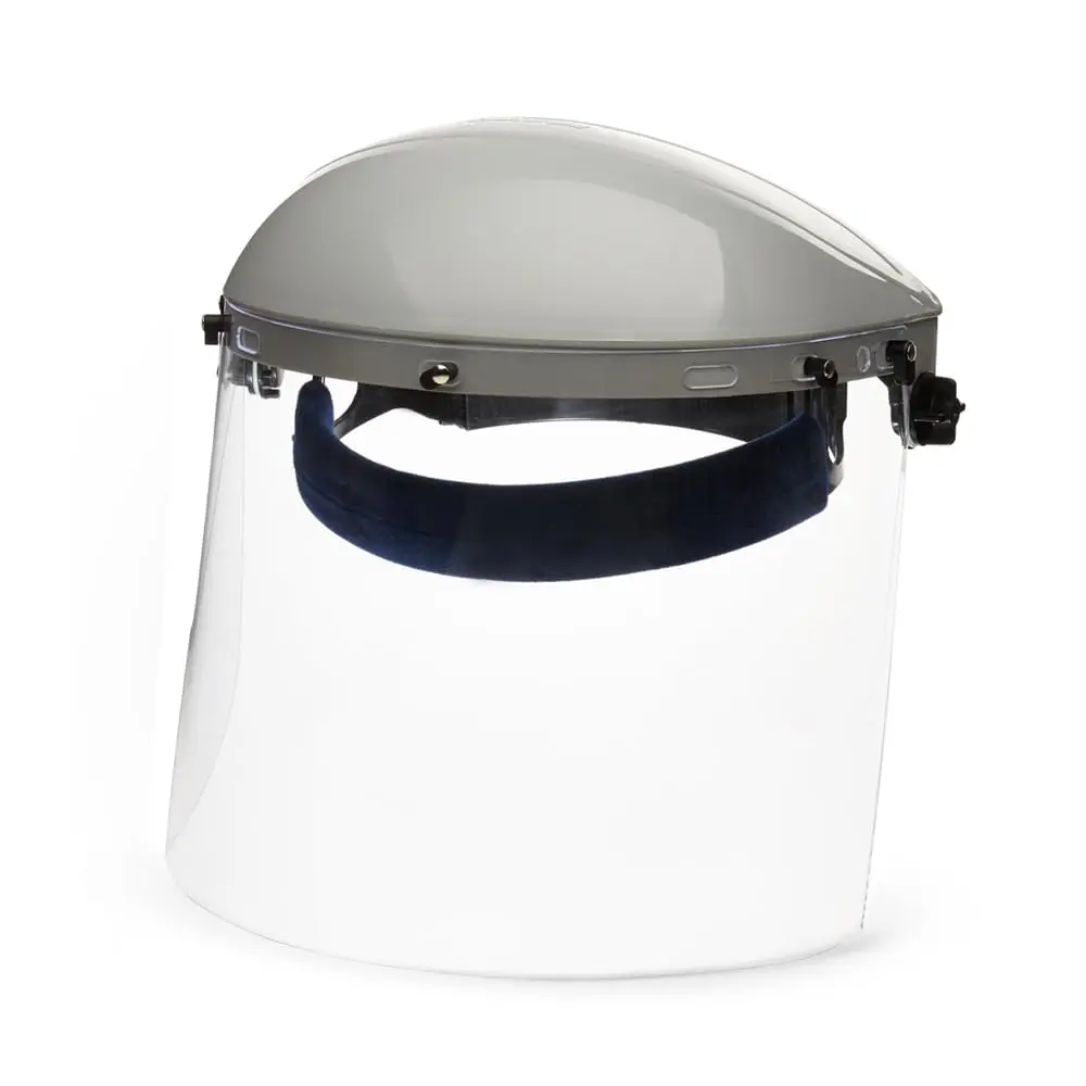 

Face Shield for Work Grinding Cutting, Lightweight Crown Ratchet Headgear, Clear Polycarbonate Window