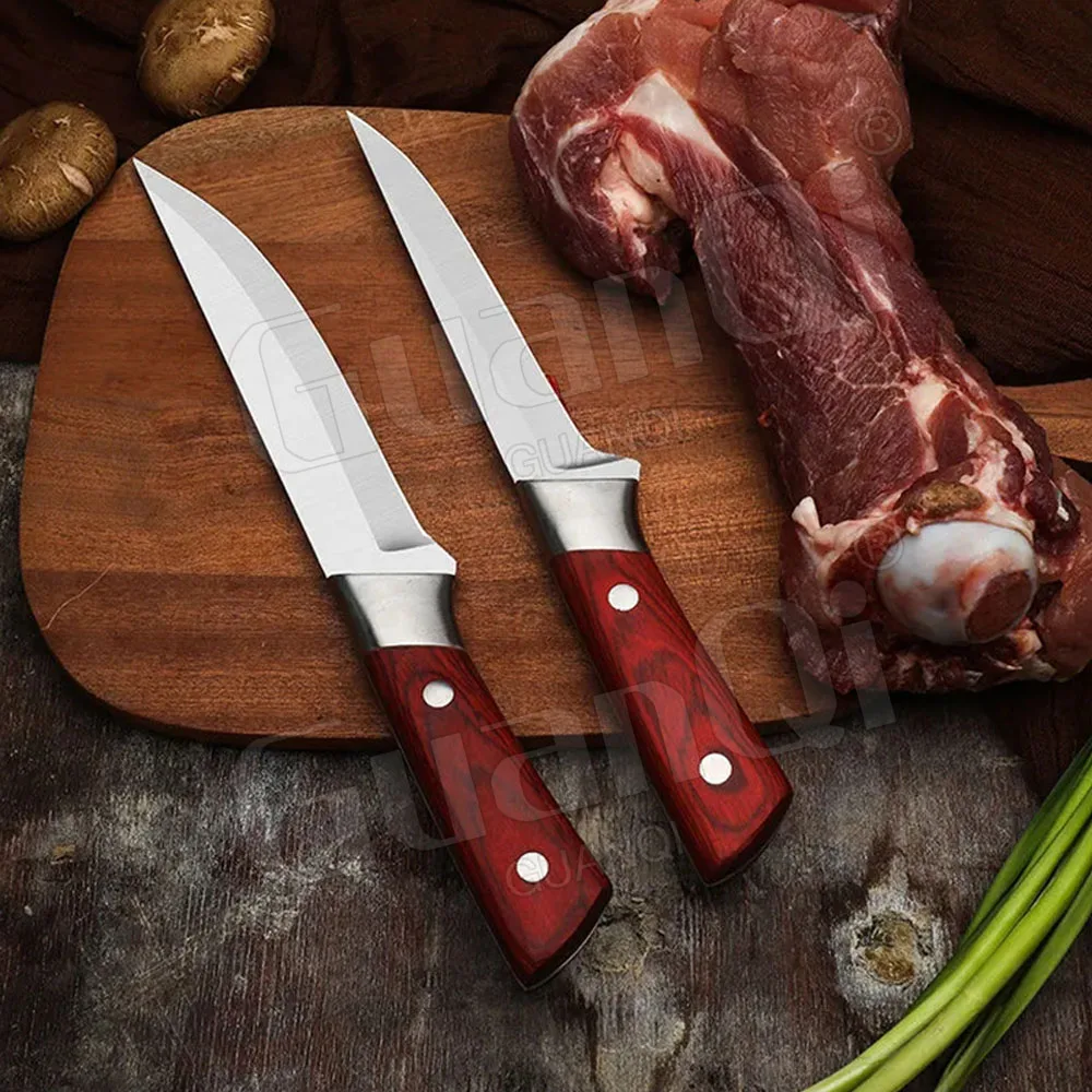 Kitchen Chef Knives Sets Stainless Steel Slaughter House Boning Knife Meat Cleaver Butcher Knife Sharp Cleaver Slicing knife