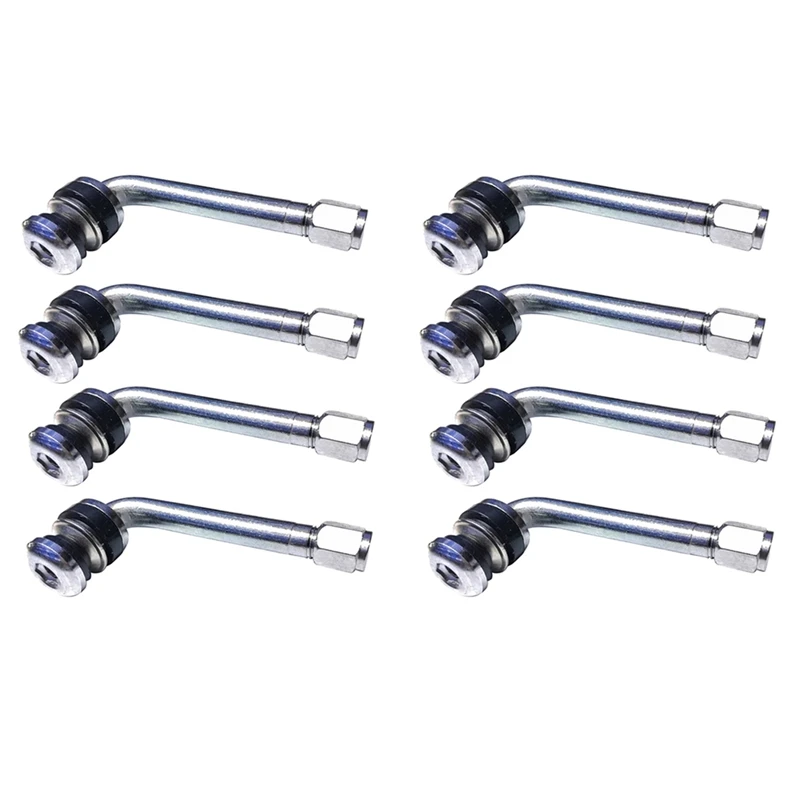 8Pcs/Lot YPQZW90DY6 7.15CM 2.5 Chrome Tire Valve Stems 90 Degree Angled Size XL,Universal Various Models