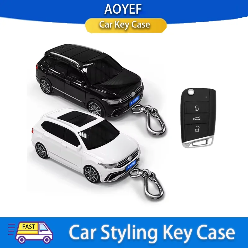 

For VW Tiguan Car Styling Key Case for Volkswagen Octavia Kodiaq Karoq Polo Golf 7 MK7 Smart Remote Car Key Cover Accessories