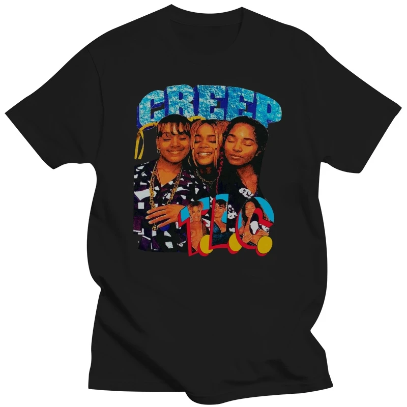 RARE! TLC - CREEP CRAZY SEXY COOL HOIP HOP T-SHIRT   black USA SIZE