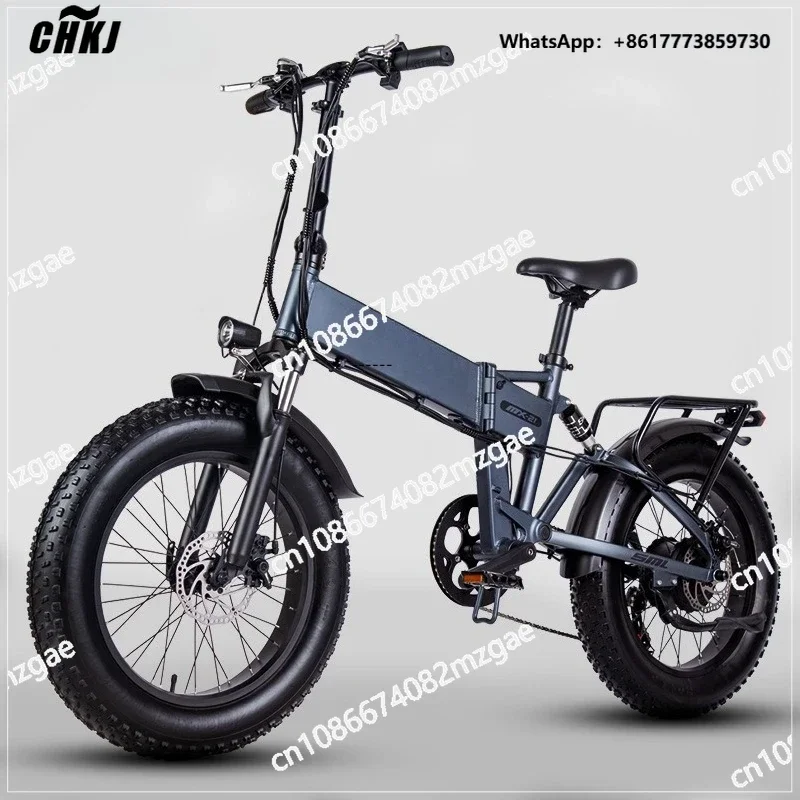 

CHKJ 20 inch electric bicycle 48V lithium battery adult electric moped mountain bike