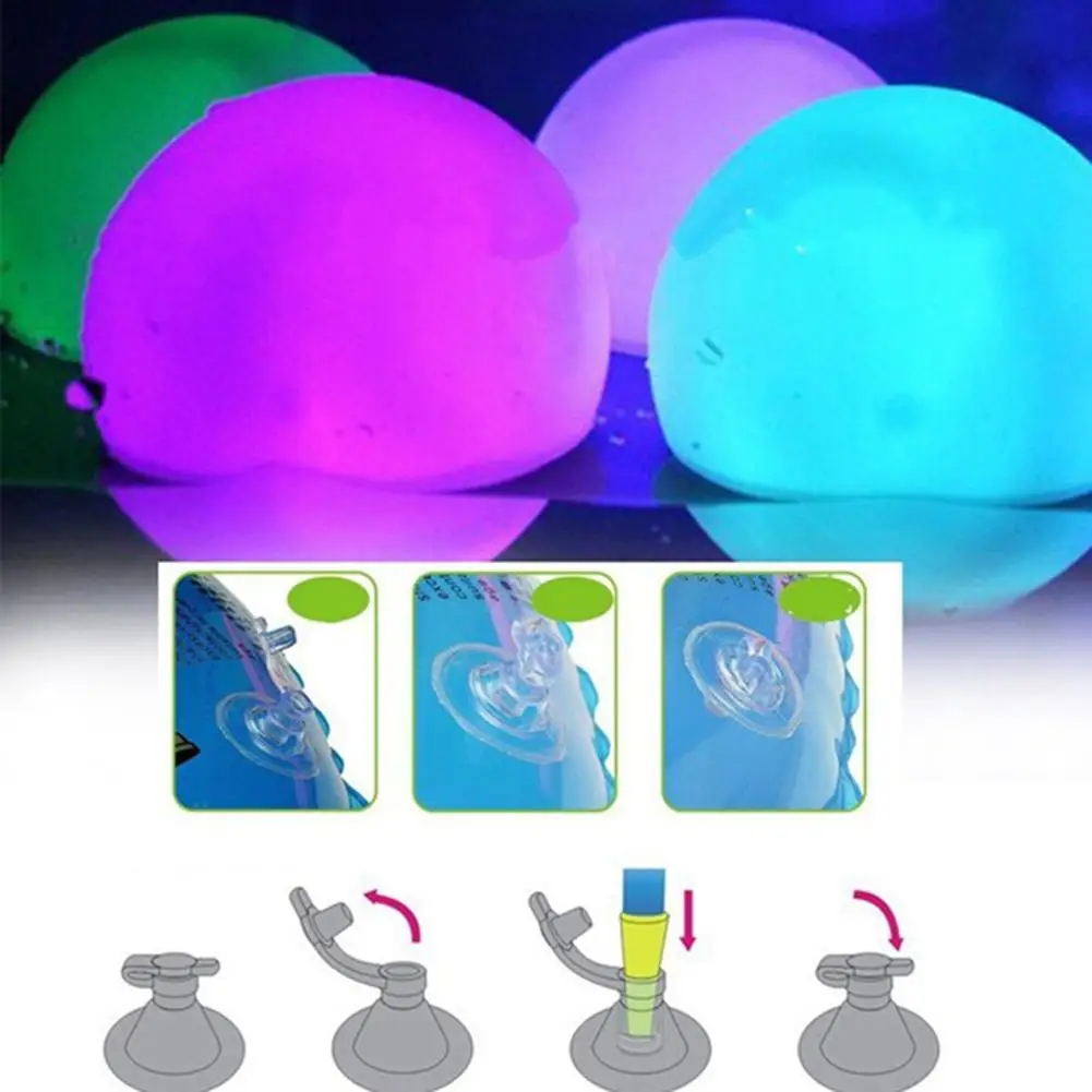 Imagem -04 - Led Water Floating Light com Remote Control Inflatable Beach Ball Swimming Pool Light Luminous Party Accessories