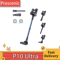 Proscenic P10 Ultra Cordless Vacuum Cleaner 25KPa Suction 600ml Dustbin 5-Stage Filtration System 2200mAh Detachable Battery