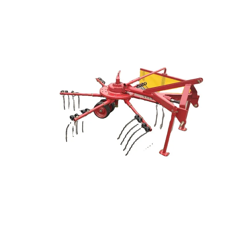 Customized High Efficiency 2.5m Width Tractor Mounted Hay Rake For Farm Use With Hay/Net Storage