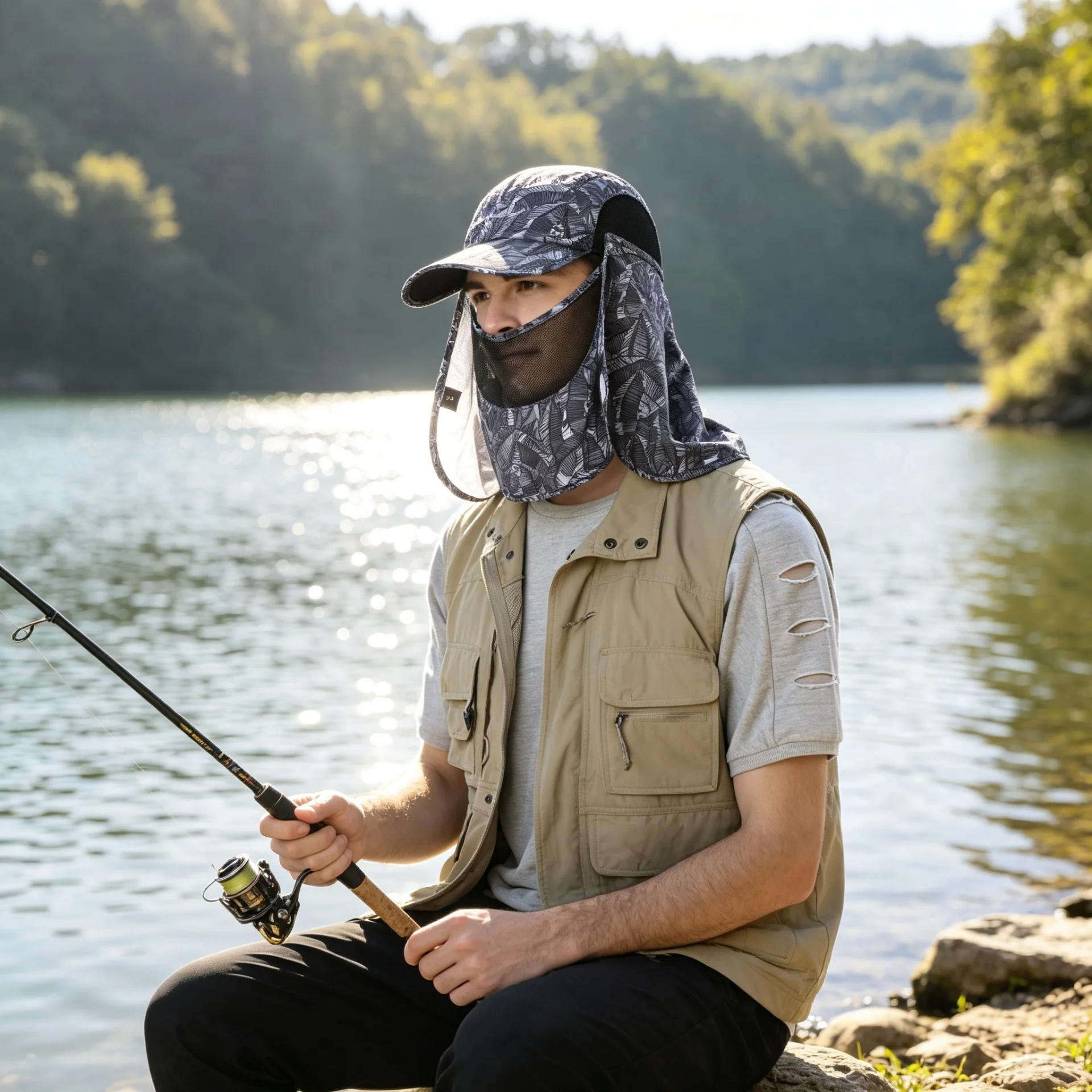 removable-full-protection-summer-baseball-cap-uv-protection-adjustable-polyester-fiber-hat-for-men-and-women-action-happy