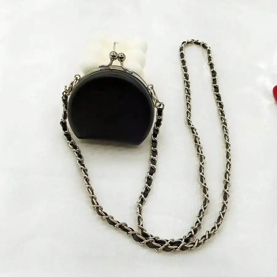 

Mini Frame Clutch Bag With Chain Strap For Women