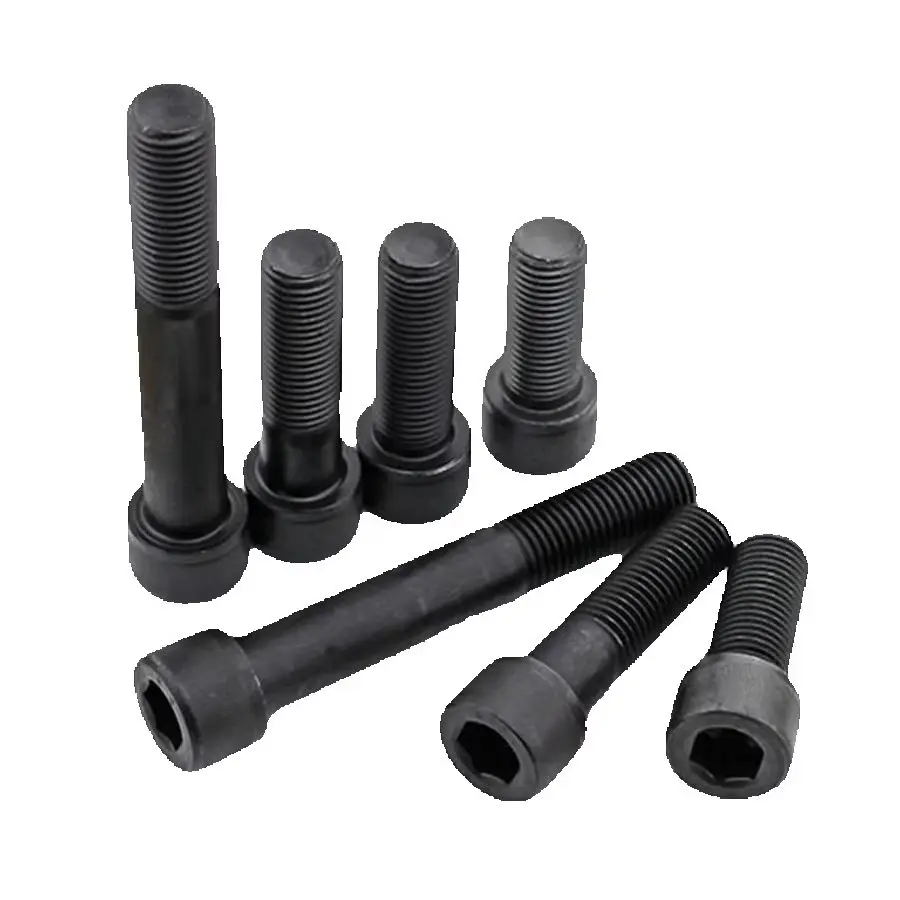 DIN912 Grade 12.9 Black Oxide Carbon Steel Hex Socket Cap Bolts M2, 500Pcs Allen Head Screws