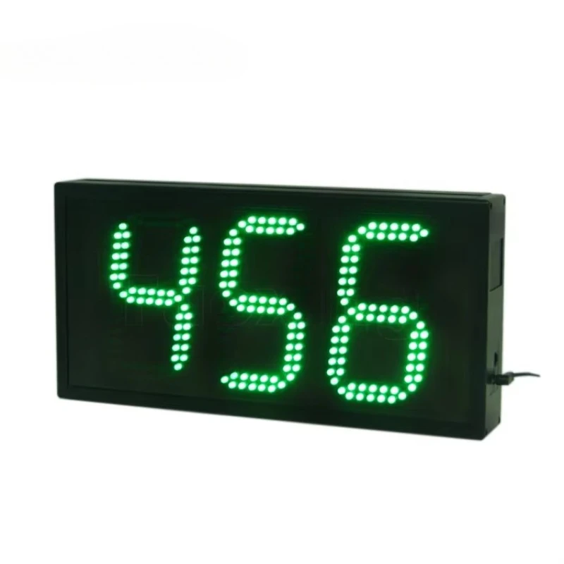 Portable 6-inch 3-bit manual timer digital 999-day countdown clock green remote control electronic theory product