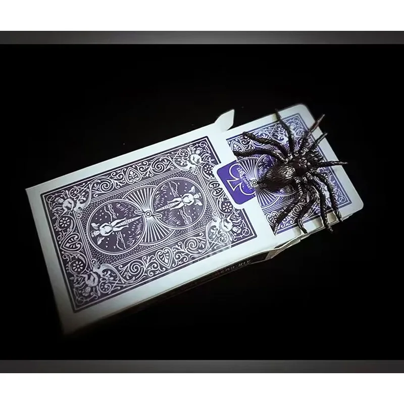 Spade Spider by Shawn Lee Magic Tricks Spider Vanishing Appearing Magia Close Up Street Prank Card Illusions Gimmicks Props